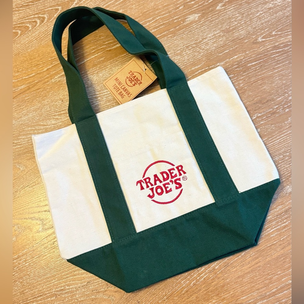 Trader Joe‘s Mini Canvas Tote - Green